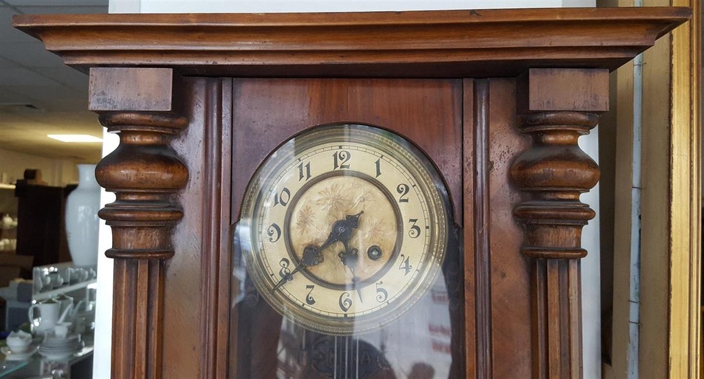 [2119005] Wanduhr Uhr Standard 66,5 cm Bernhard Paschen Braun gebraucht - gut Bild 6