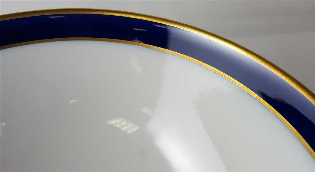 [45813515] Schüssel Servierschüssel Goldrand 21,4 cm Schumann Arzberg Form 1700 Echt Cobalt mit Bild 4