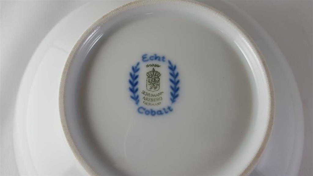 [45813515] Schüssel Servierschüssel Goldrand 21,4 cm Schumann Arzberg Form 1700 Echt Cobalt mit Bild 5