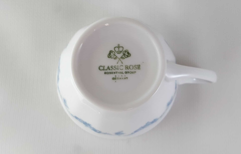 [45813525] Tasse Espressotasse Rosenthal Maria Rosenkante blau gebraucht - sehr gut Bild 5