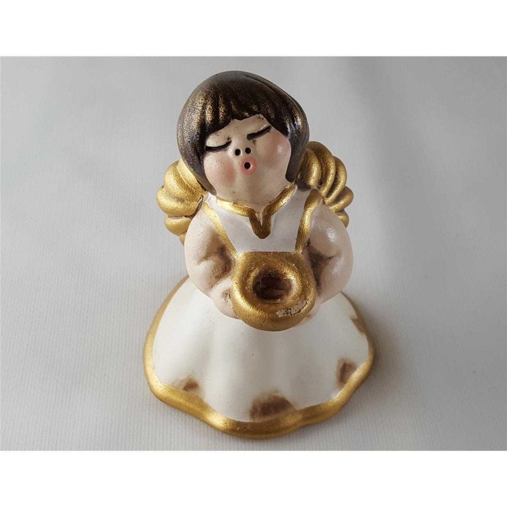 [45813537] Kerzenhalter Figur Skulptur Figuren ohne Kerze Thun Bozener Bozner Engel Gold/Weiß gebraucht - sehr gut Bild 5