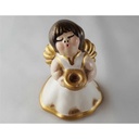 [45813537] Kerzenhalter Figur Skulptur Figuren ohne Kerze Thun Bozener Bozner Engel Gold/Weiß gebraucht - sehr gut Bild 5