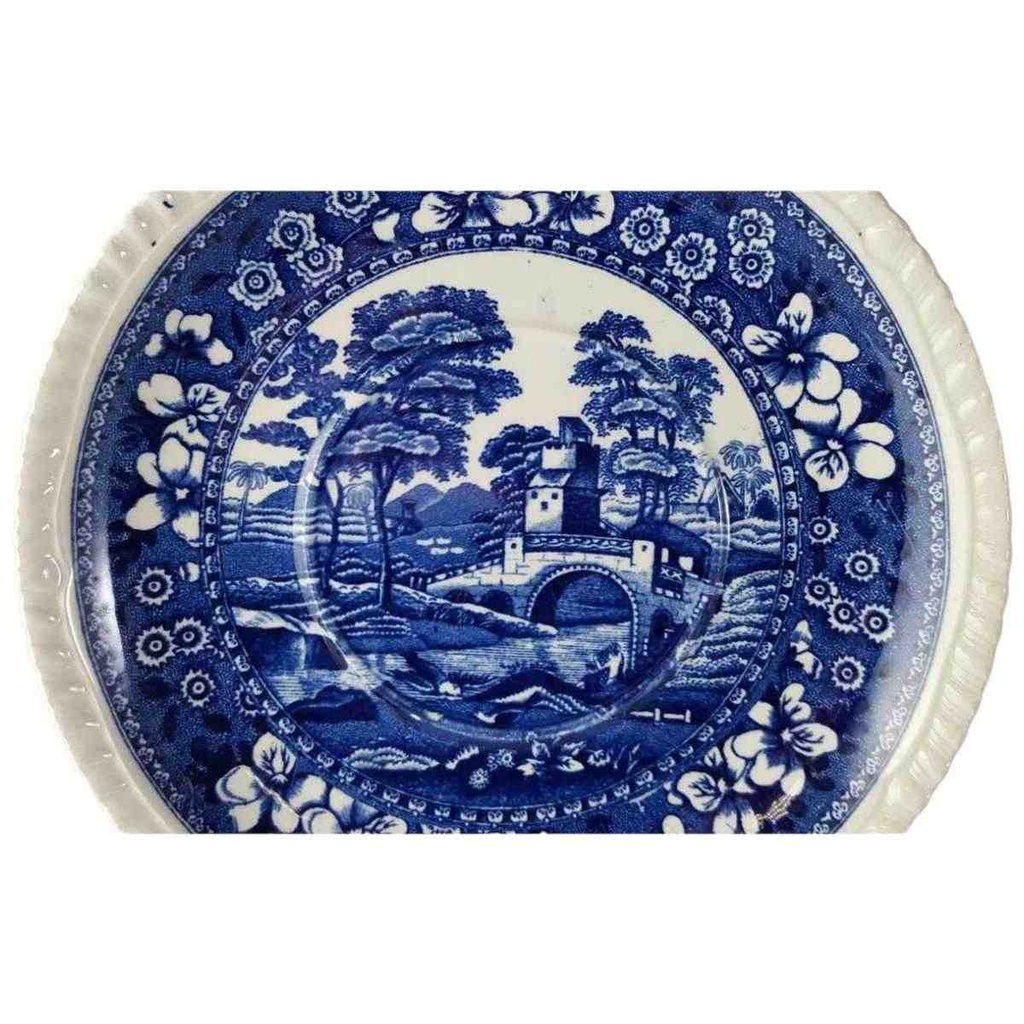 [45813549] Untertasse für Suppe 18 cm Spode Copeland Blau Tower gebraucht - gut Bild 2