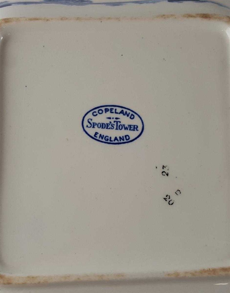 [45813552] Schüssel 20,1 cm Spode Copeland Blau Tower gebraucht - gut Bild 5