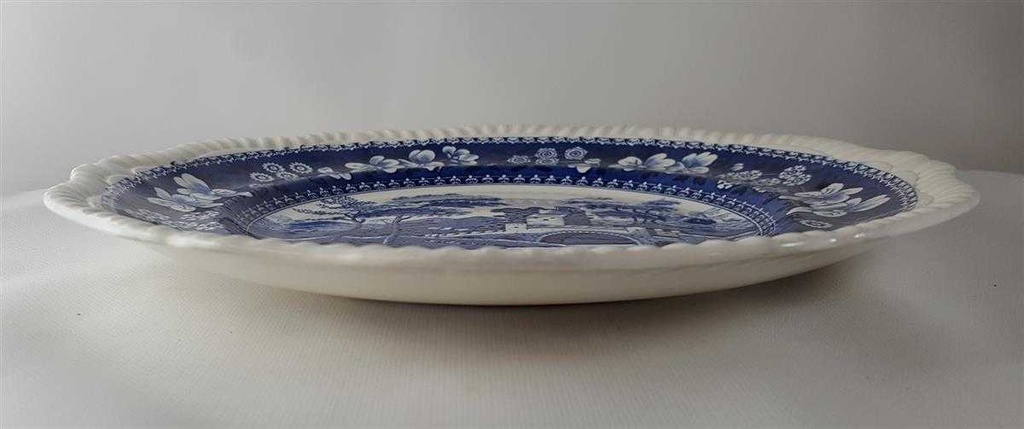 [45813554] Speiseteller Essteller 27 cm Spode Copeland Blau Tower gebraucht - gut Bild 3