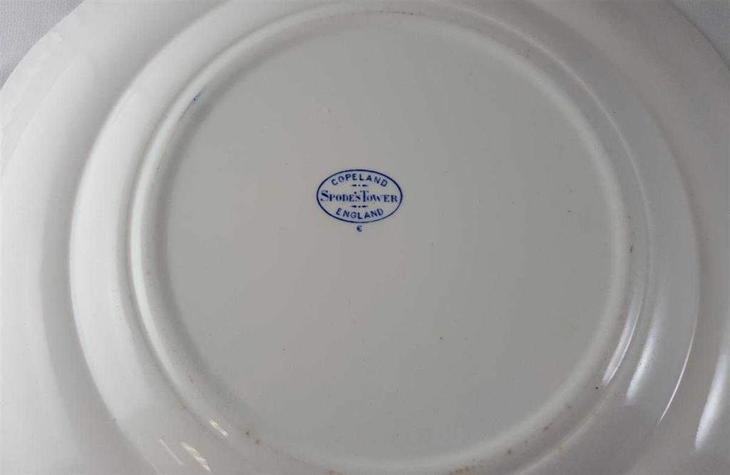 [45813554] Speiseteller Essteller 27 cm Spode Copeland Blau Tower gebraucht - gut Bild 5