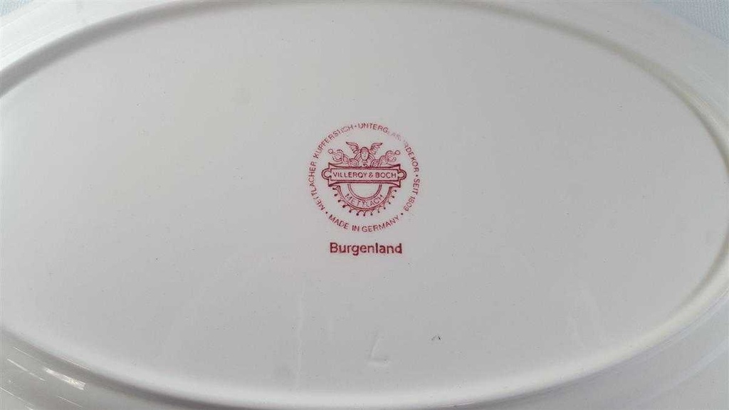 [45813561] Fleischplatte 30,3x20 cm Villeroy & Boch Burgenland Rot gebraucht - gut Bild 4