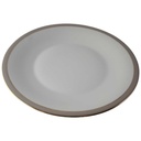 [45813576] Speiseteller Essteller Goldrand 24 cm Hertel Jacob Rehau grau gebraucht - gut Bild 2