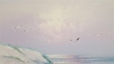 [45813588] Ölgemälde Meer Naturansicht Mädchen Dame am Strand mit Holzrahmen signiert Bild 6