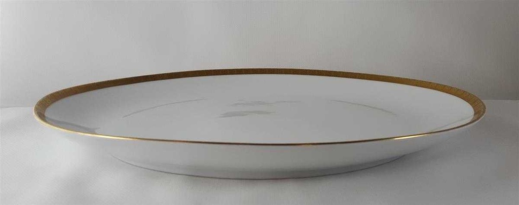 [45813589] Servierplatte Speiseplatte Fleischplatte Steakplatte Goldrand Golddekor 31,7x22,7 cm Eschenbach Alte Formen W5945 gebraucht - gut Bild 3
