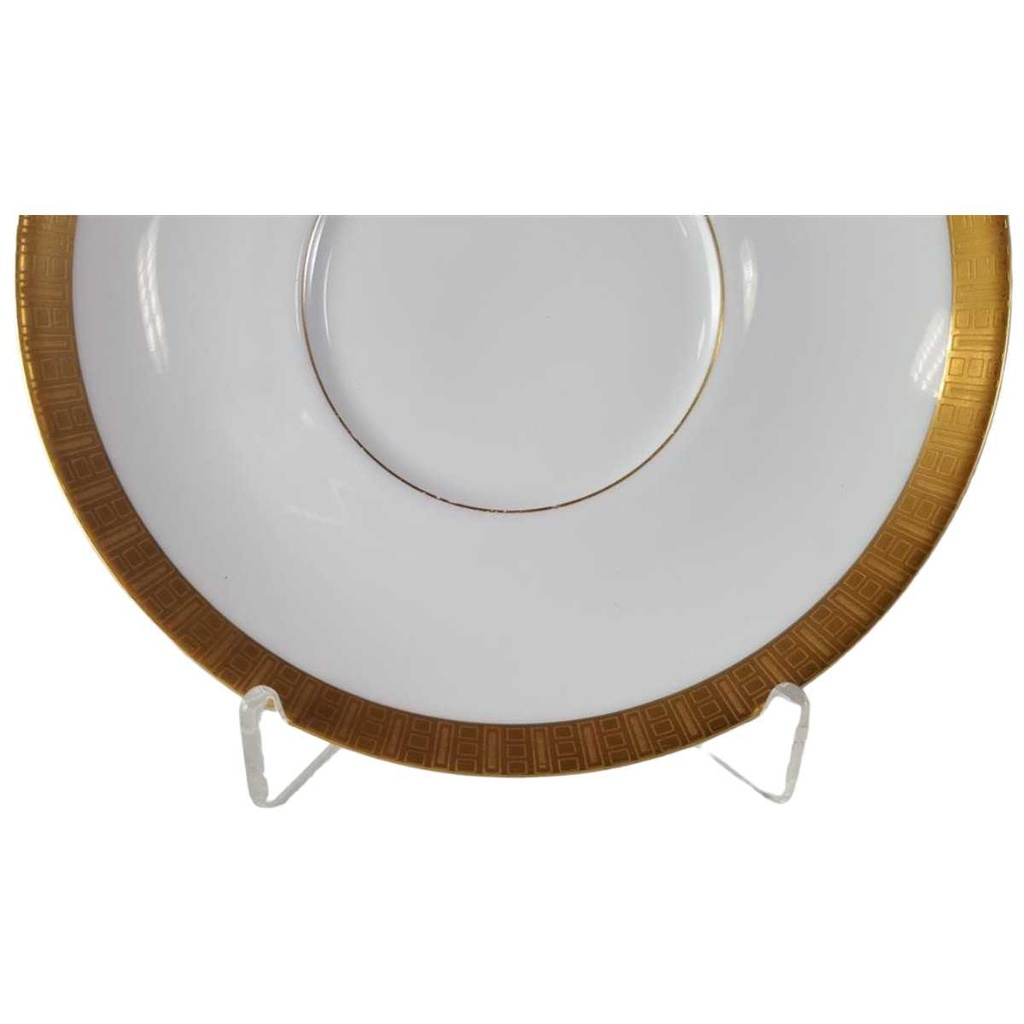 [45813591] Untertasse für Kaffee Goldrand Golddekor 14,5 cm Eschenbach Alte Formen W5945 gebraucht - gut Bild 2