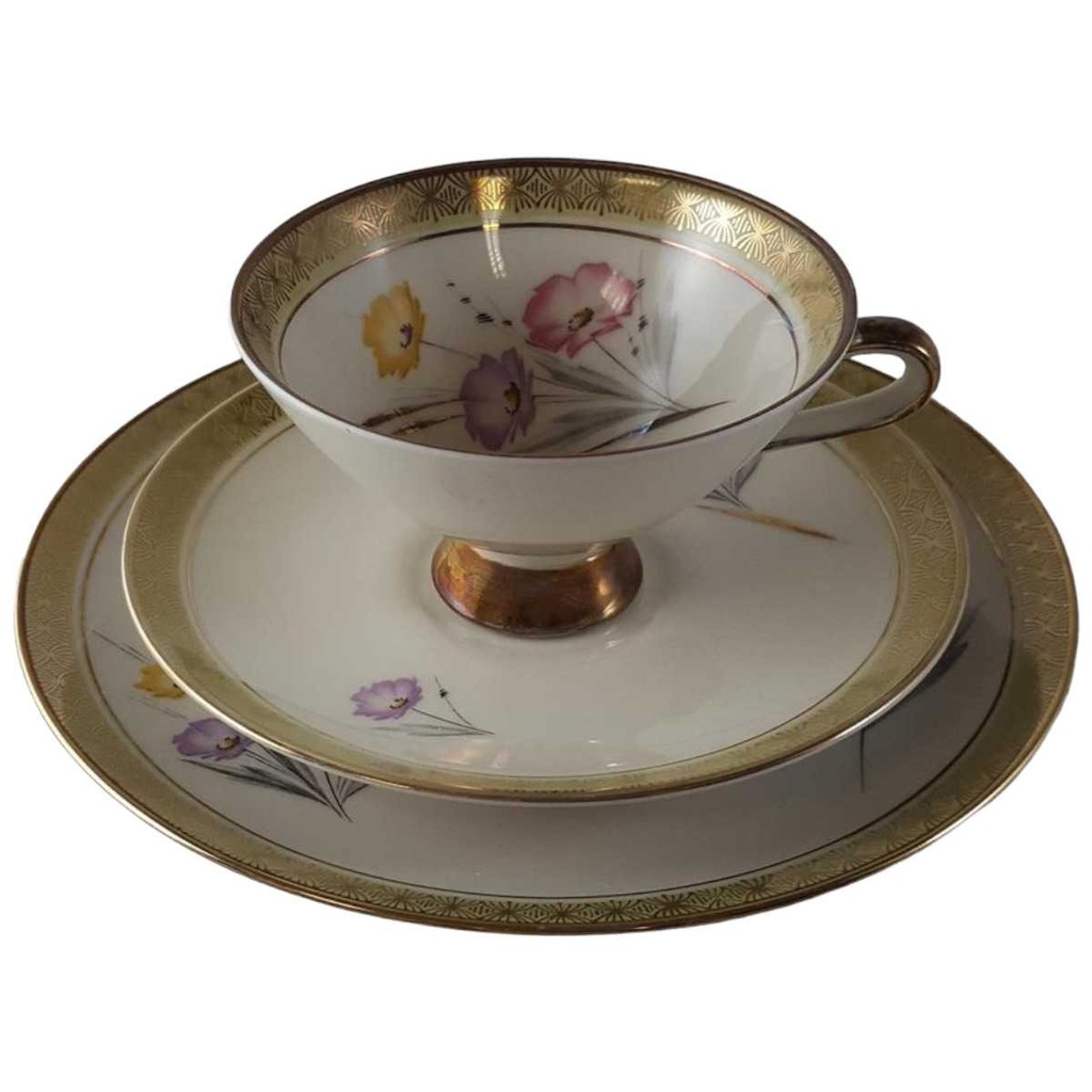 [45813600] Sammelgedeck 3tlg Winterling Marktleuthen Blumenmotiv bunt gebraucht - gut Bild 2