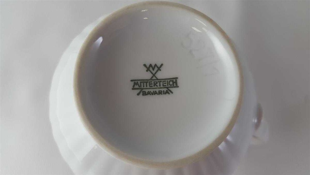 [45813605] Milchkännchen Golddekor Mitterteich Form 527 weiß mit Bild 3