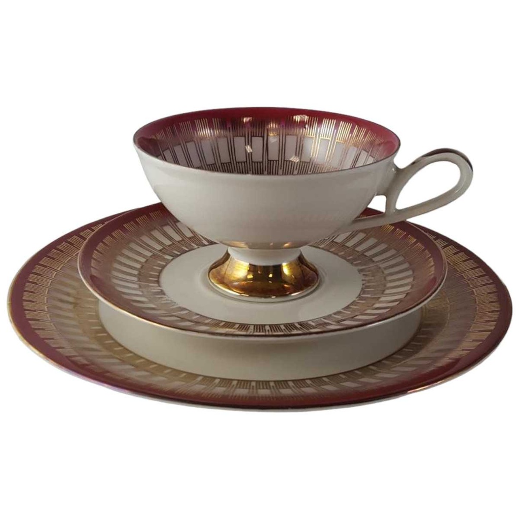 [45813609] Sammeltasse 3tlg GKC Bavaria Gold Rubinrot gebraucht - gut Bild 2