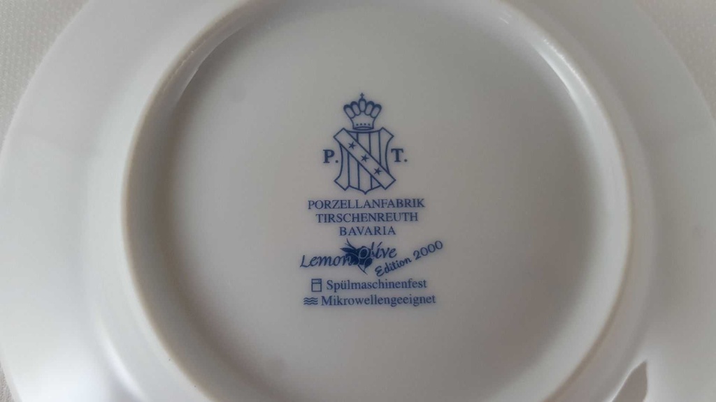 [45813616] Mokkatasse mit Untertasse Tasse Espressotasse Tirschenreuth Lemon Olive 2000 Edition Bild 5