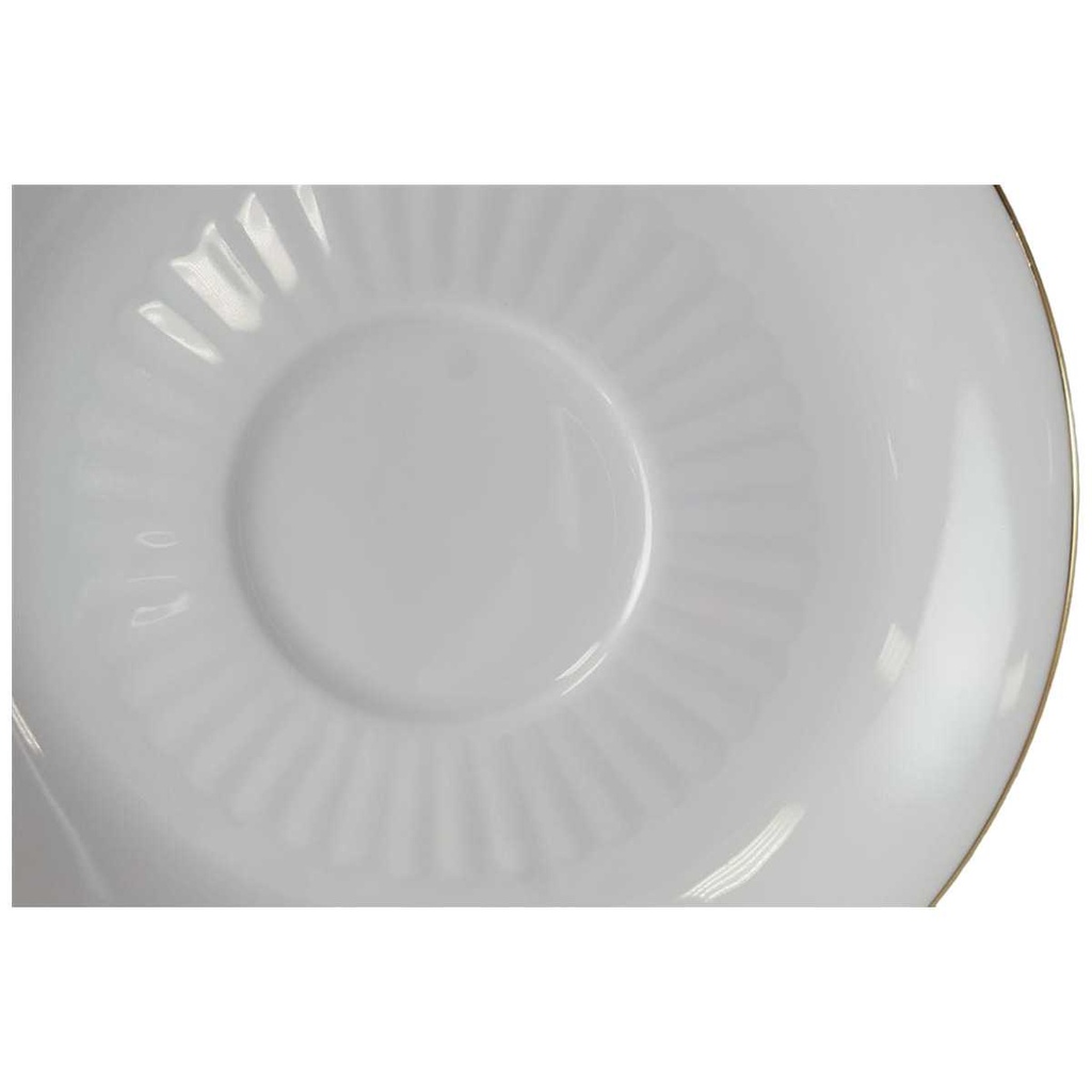 [45813618] Untertasse für Kaffee Golddekor 14,7 cm Mitterteich Form 527 weiß mit Bild 2