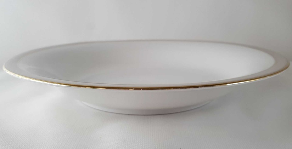 [45813627] Suppenteller Goldrand 22,8 cm Hertel Jacob Rehau grau gebraucht - gut Bild 3