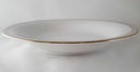 [45813627] Suppenteller Goldrand 22,8 cm Hertel Jacob Rehau grau gebraucht - gut Bild 3