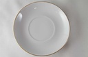 [45813659] Mokkatasse mit Untertasse Kaffeetasse Tasse Espressotasse Goldrand Freiberger Porzellan Weiß gebraucht - sehr gut Bild 4