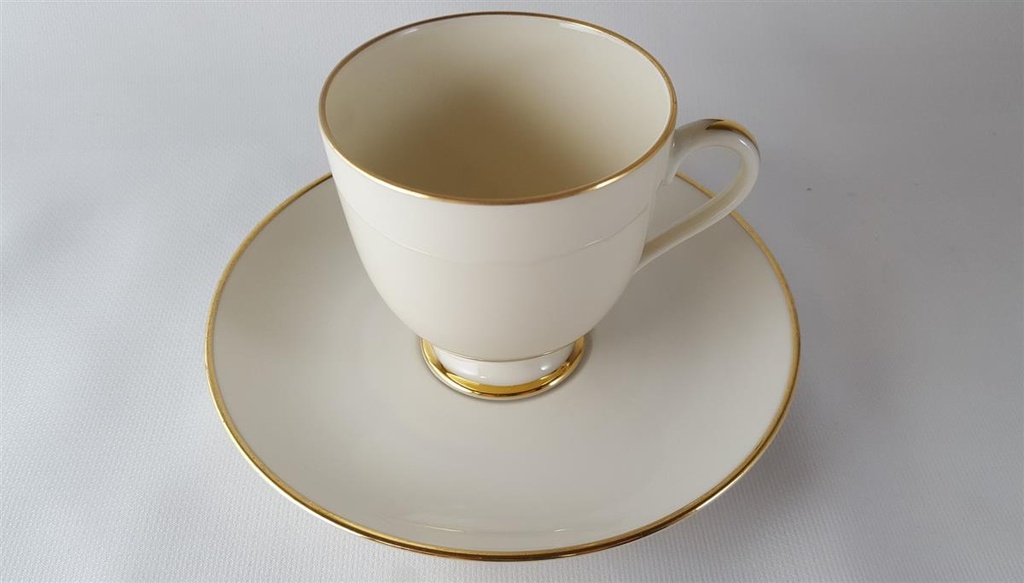 [45813670] Kaffeetasse mit Untertasse Tasse Fürstenberg Fürstin Goldring 2422 Bild 3