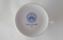 [45813676] Untertasse Mokkatasse mit Kaffeetasse Tasse Espressotasse & Goldrand Freiberger Porzellan Weiß gebraucht - gut Bild 9