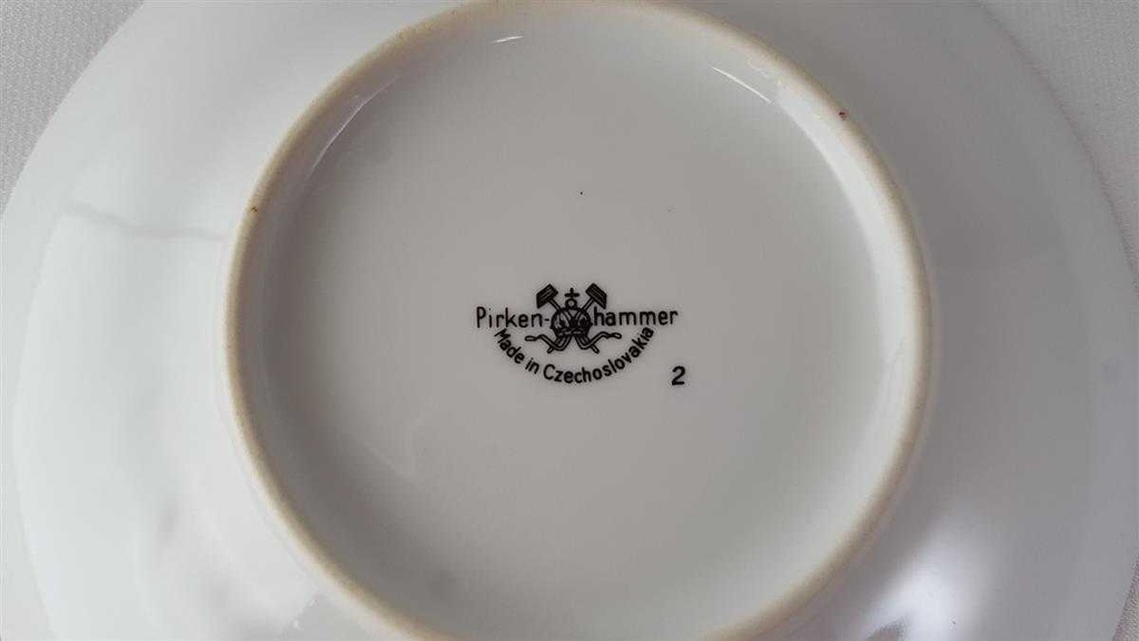 [45813693] Untertasse für Kaffee Goldrand 15 cm Pirkenhammer Rosa Blumendekor Blumen Bild 3