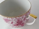 [45813694] Kaffeetasse mit Untertasse Tasse Goldrand 2tlg Pirkenhammer Rosa Blumendekor Blumen Bild 5