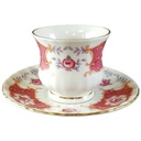[45813700] Mokkatasse mit Untertasse Tasse Espressotasse Goldrand Seltmann Weiden Royal China gebraucht - sehr gut Bild 2