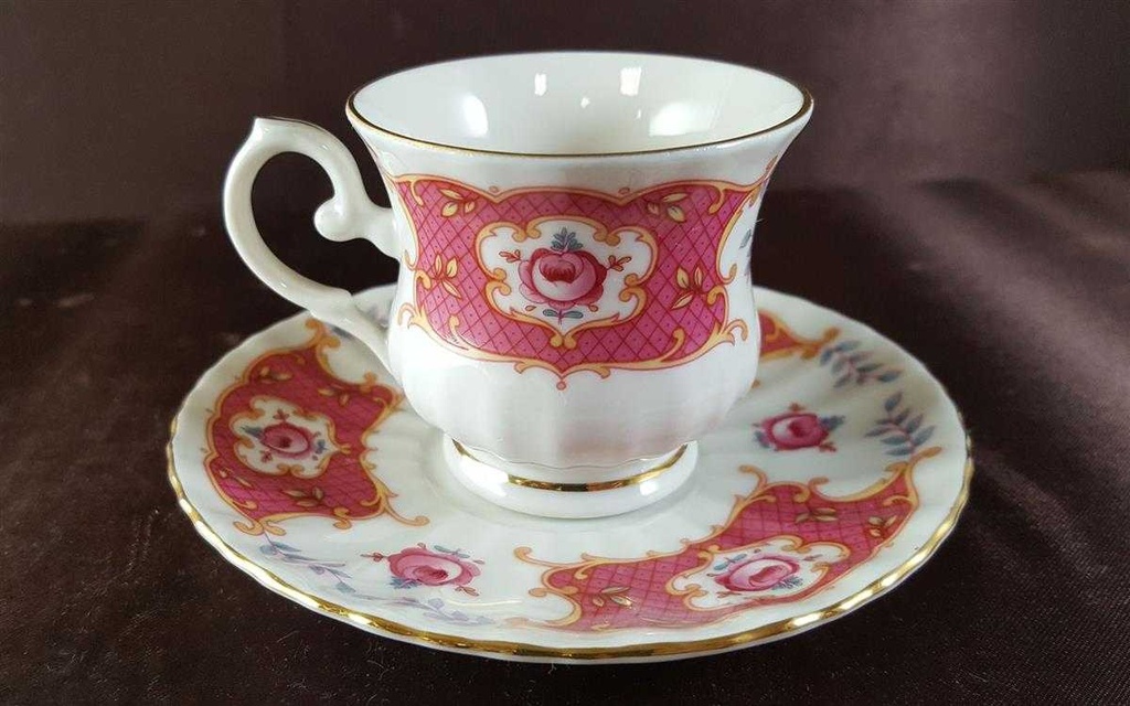 [45813700] Mokkatasse mit Untertasse Tasse Espressotasse Goldrand Seltmann Weiden Royal China gebraucht - sehr gut Bild 3