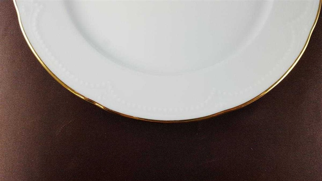 [45813702] Kuchenteller Dessertteller Frühstücksteller Goldrand Graf von Henneberg Viktoria weiß mit Bild 3