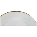 [45813705] Speiseteller Essteller Goldrand 26,3 cm Graf von Henneberg Viktoria weiß mit Bild 2