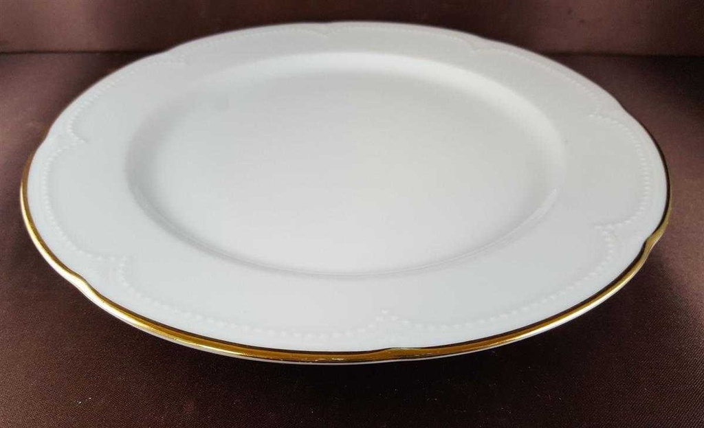 [45813705] Speiseteller Essteller Goldrand 26,3 cm Graf von Henneberg Viktoria weiß mit Bild 3