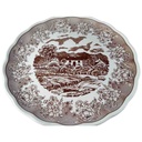 [45813706] Servierplatte Tortenplatte Tortenständer N.F N.F. Italy Swiss Landscape Braun gebraucht - gut Bild 2