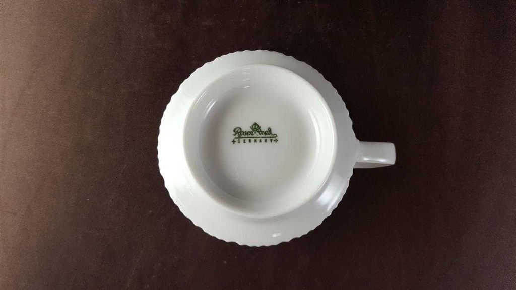 [45813712] Kaffeetasse Tasse Rosenthal Variation graue Sonne Weiß gebraucht - sehr gut Bild 4