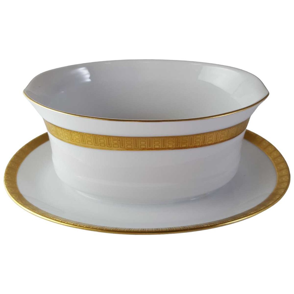 [45813721] Sauciere mit Teller Goldrand Golddekor 1tlg Eschenbach Alte Formen W5945 Bild 2