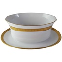 [45813721] Sauciere mit Teller Goldrand Golddekor 1tlg Eschenbach Alte Formen W5945 Bild 2