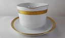 [45813721] Sauciere mit Teller Goldrand Golddekor 1tlg Eschenbach Alte Formen W5945 Bild 3