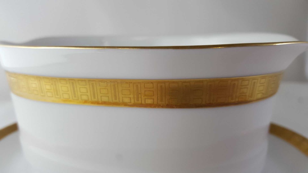 [45813721] Sauciere mit Teller Goldrand Golddekor 1tlg Eschenbach Alte Formen W5945 Bild 5