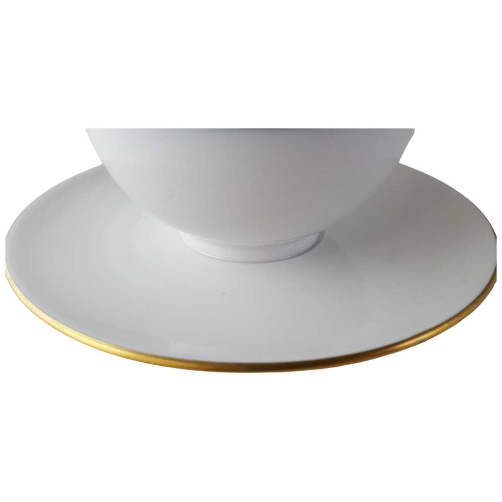 [45813730] Sauciere mit Teller Goldrand 1tlg Schumann Arzberg Form 1700 Echt Cobalt Bild 2