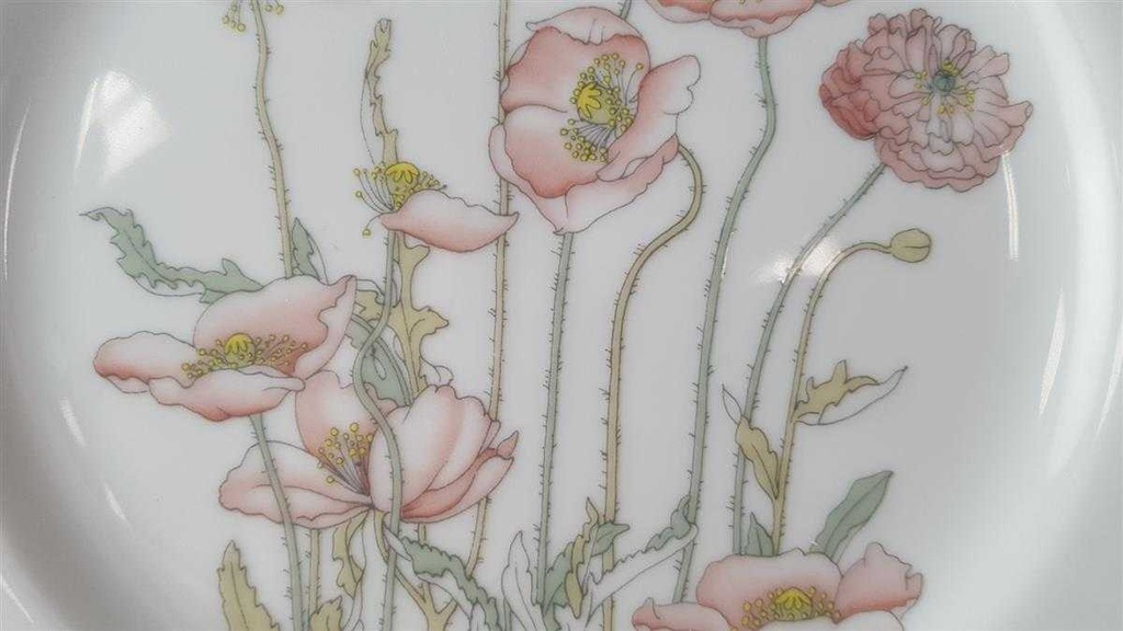 [45813731] Kuchenteller 21 cm Villeroy & Boch Gallo Secunda Roter Mohn gebraucht - gut Bild 2