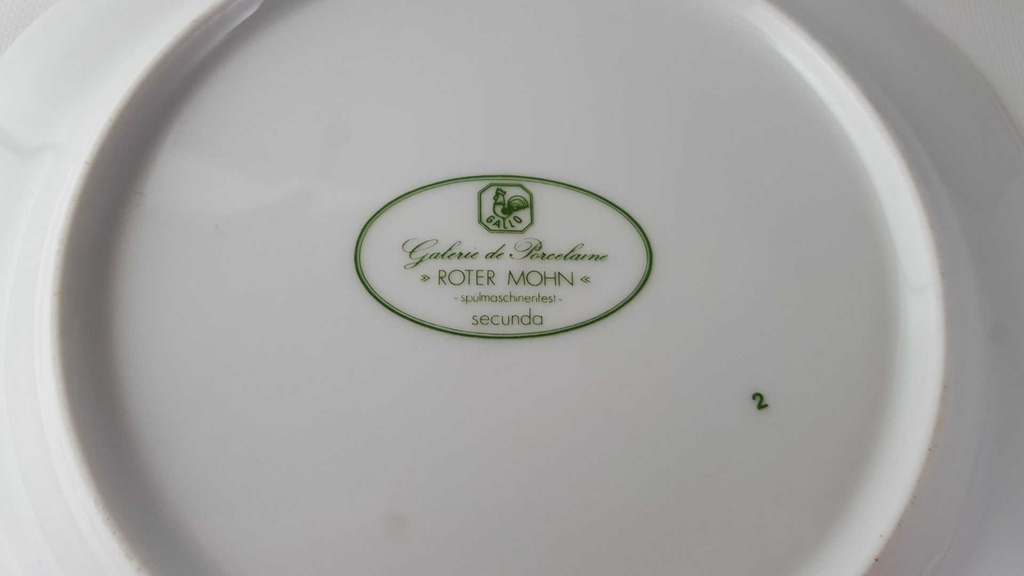 [45813731] Kuchenteller 21 cm Villeroy & Boch Gallo Secunda Roter Mohn gebraucht - gut Bild 5