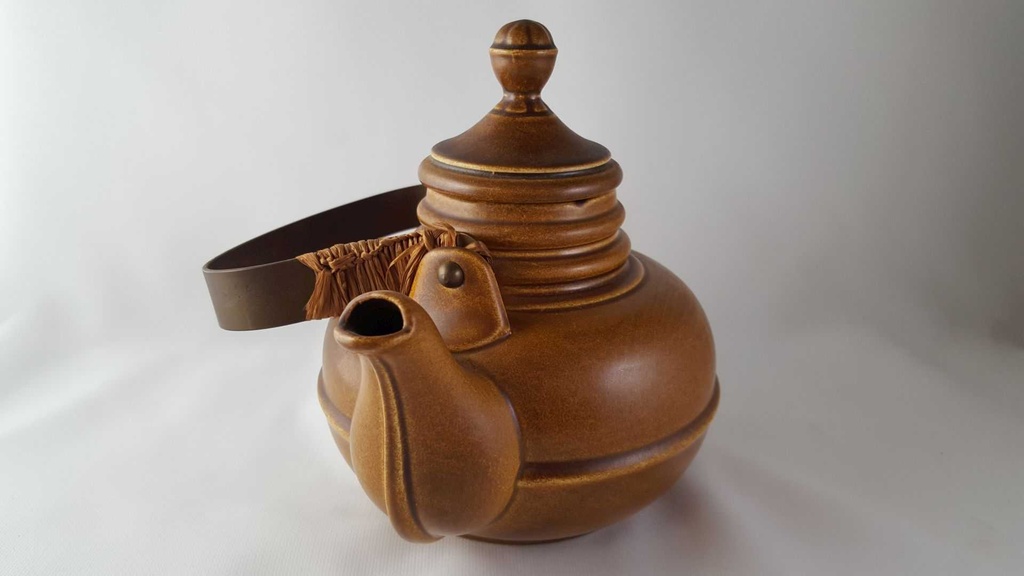 [45813735] Teekanne mit Metallhenkel 1,1 L Staffel Gerz Gerzit gebraucht - gut Bild 4