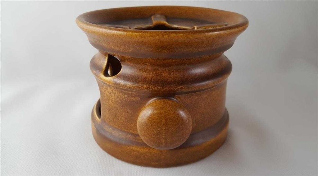 [45813738] Teekanne Stövchen Staffel Gerz Gerzit Stoneware Braun gebraucht - gut Bild 3