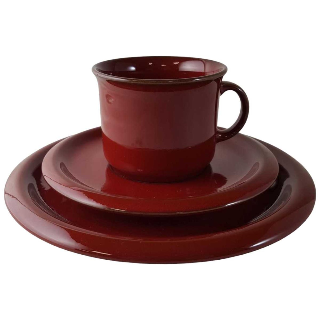 [45813745] Kaffeegedeck Kaffeeset Komplett 3tlg Winterling Bruchmühlbach Rot gebraucht - gut Bild 2