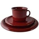 [45813745] Kaffeegedeck Kaffeeset Komplett 3tlg Winterling Bruchmühlbach Rot gebraucht - gut Bild 2