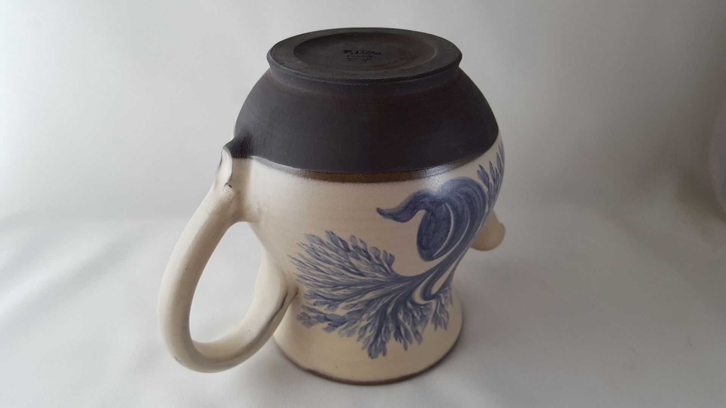 [45813746] Kanne handbemalt 1,5 L Willer Keramik Blau gebraucht - sehr gut Bild 12