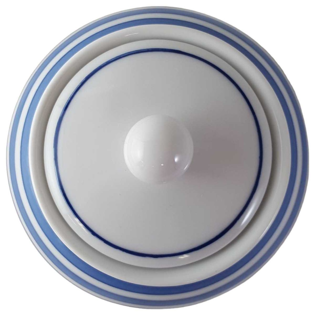 [45813752] Zuckerdose Marienbad Ingres Weiss Blaue Ringe gebraucht - sehr gut Bild 2