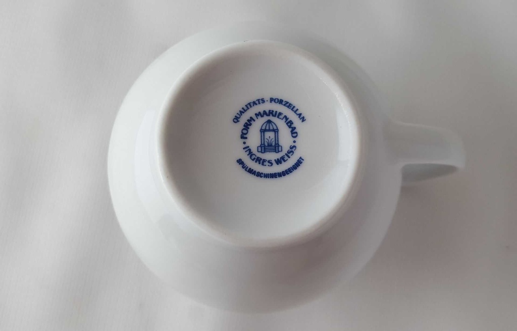 [45813754] Milchkännchen Marienbad Ingres Weiss Blaue Ringe gebraucht - sehr gut Bild 5