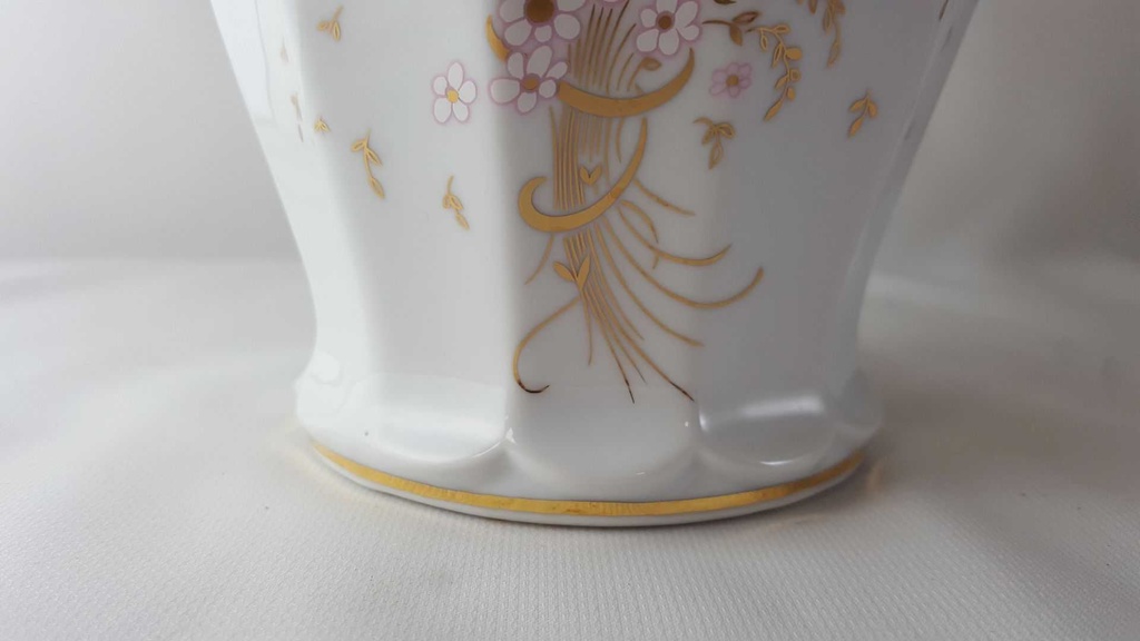 [45813755] Vase Dekorative 25 cm Gilde Blumen Rosa gebraucht - sehr gut Bild 5