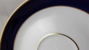 [45813760] Untertasse für Kaffee Goldrand 13,8 cm Eschenbach Alte Formen Echt Kobalt Typ 3 Bild 2